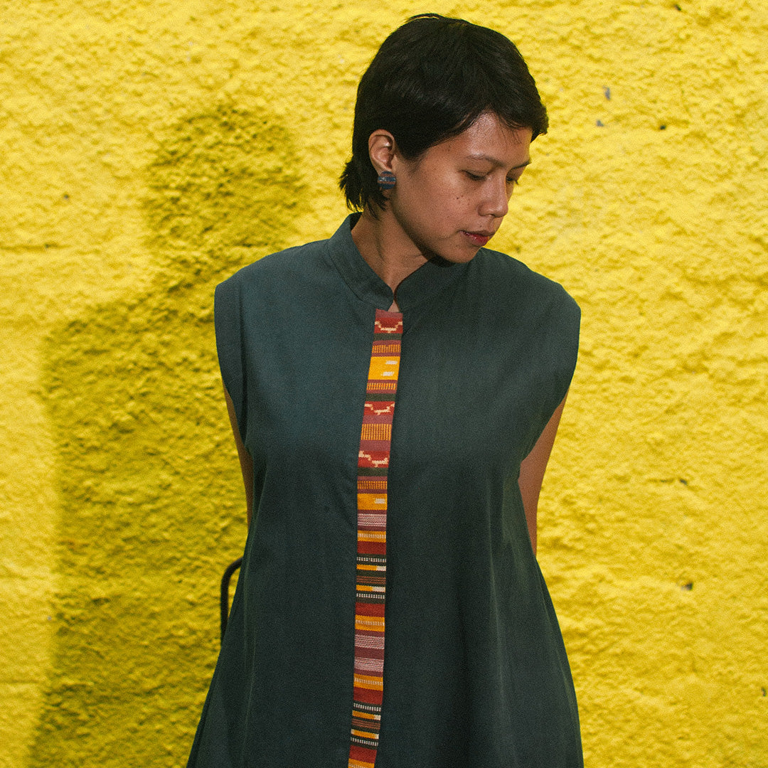 Palis - Sleeveless Dress Natural Dye | Noesa