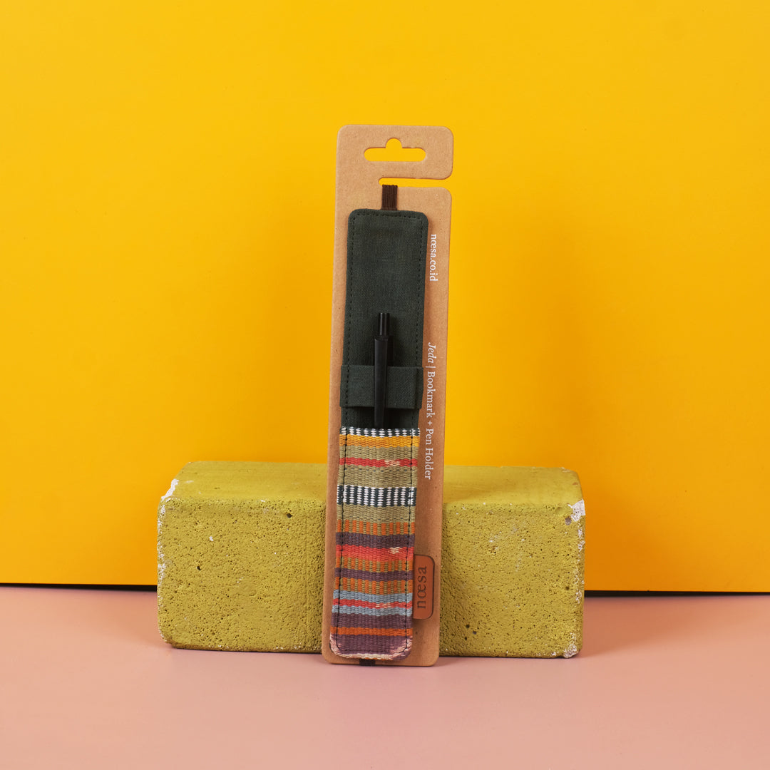 Jeda - Cloth Bookmark and Pen Holder | Noesa
