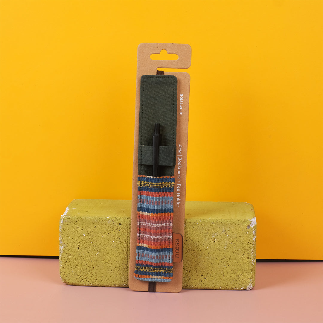 Jeda - Cloth Bookmark and Pen Holder | Noesa