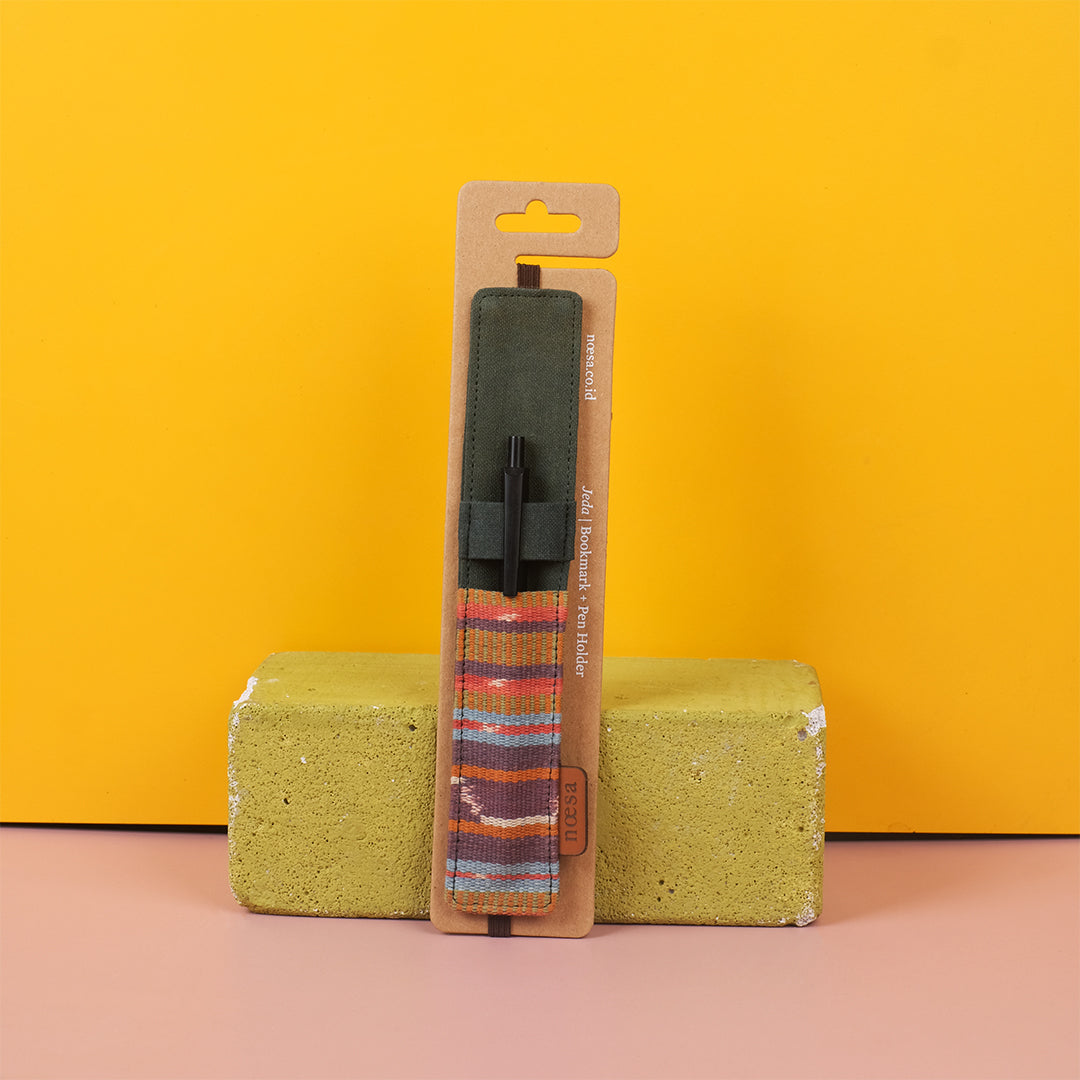 Jeda - Cloth Bookmark and Pen Holder | Noesa