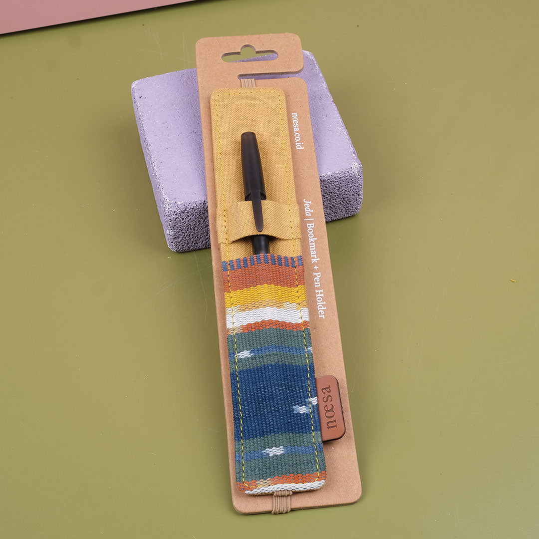 Jeda - Cloth Bookmark and Pen Holder | Noesa