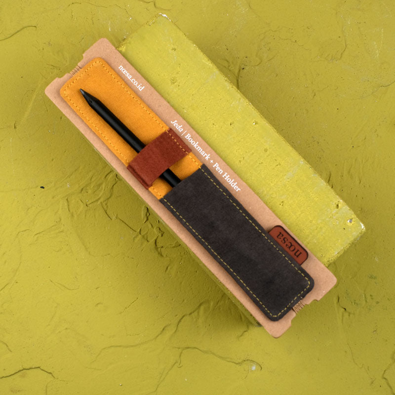 Jeda Polos Tilu - Cloth Bookmark and Pen Holder | Noesa