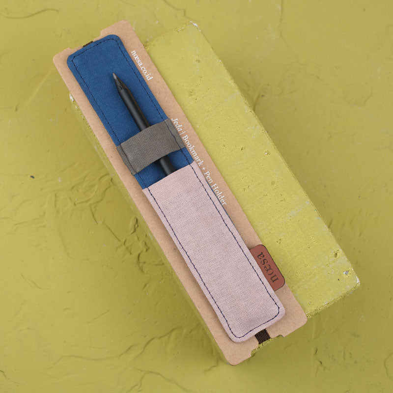 Jeda Polos Tilu - Cloth Bookmark and Pen Holder | Noesa