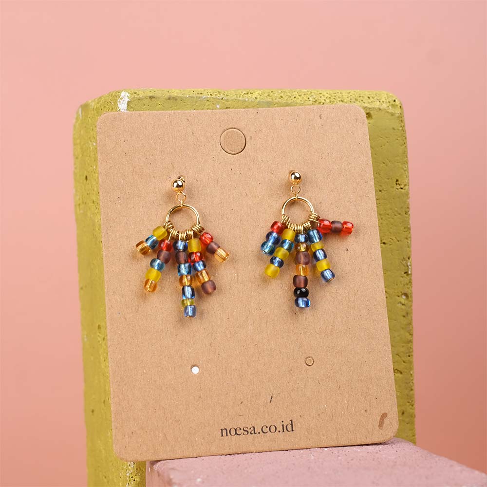 Earrings Kunang Rua - Tenun Ikat | Noesa