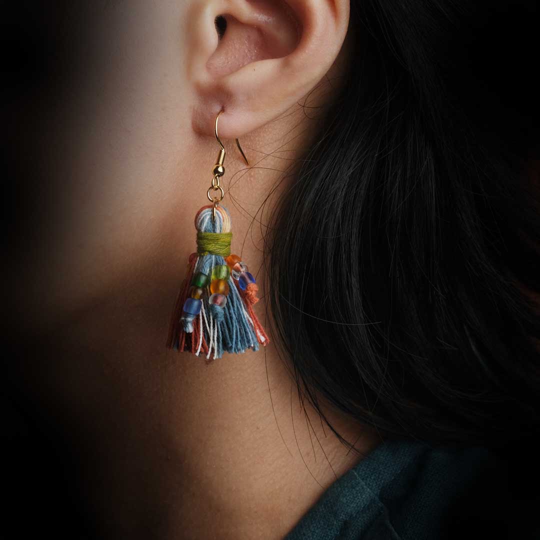Earrings Tenun Ikat - Kunang | Noesa