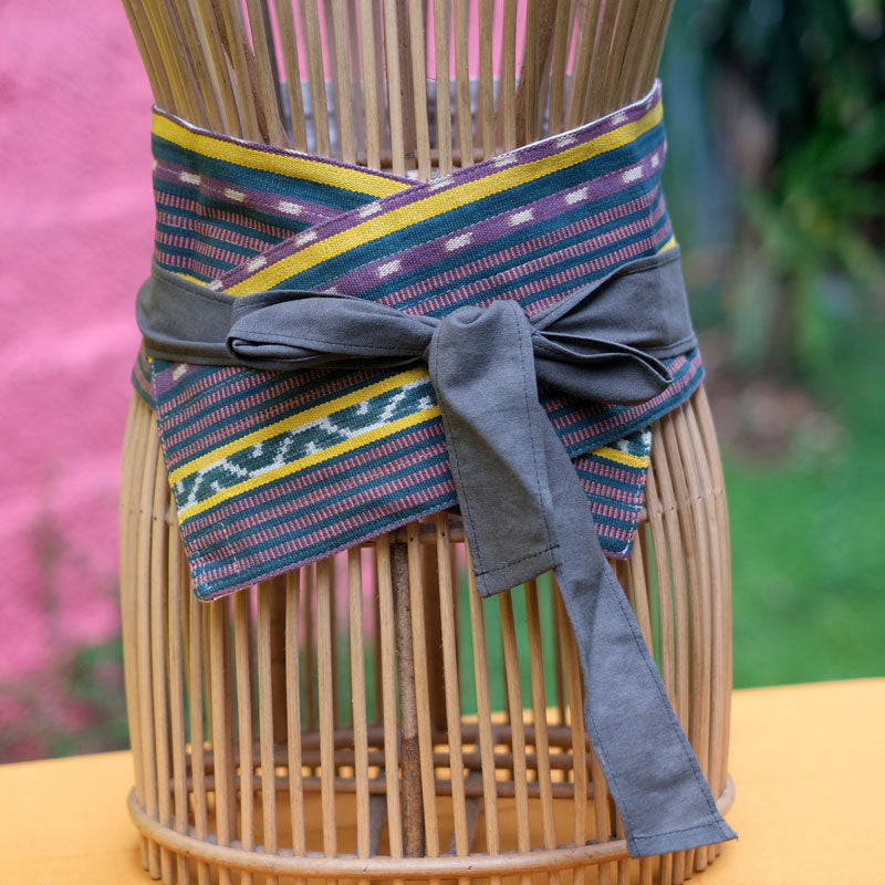 Reversible Obi Belt Tali Linen | Lingkar Rua | Noesa