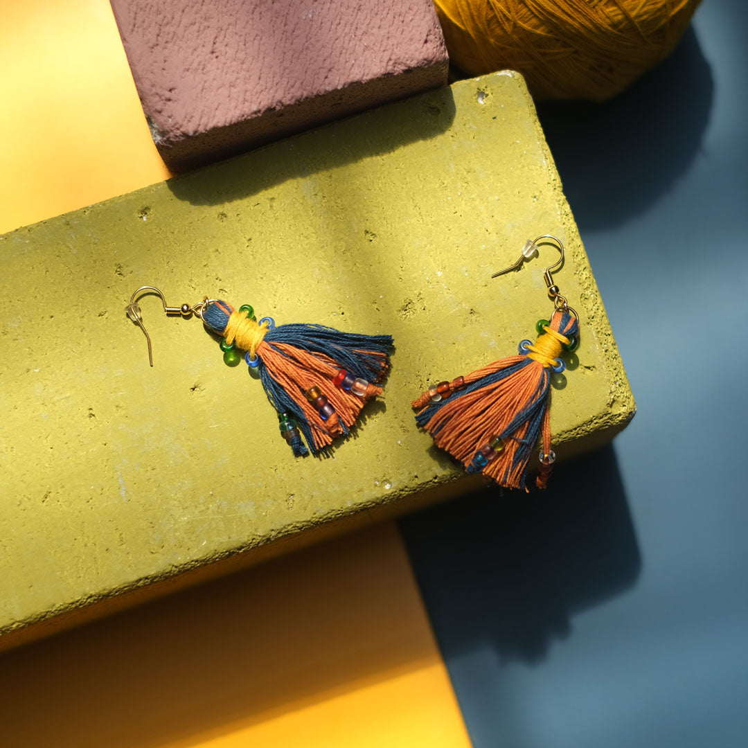 Earrings Tenun Ikat - Pijar Rua | Noesa