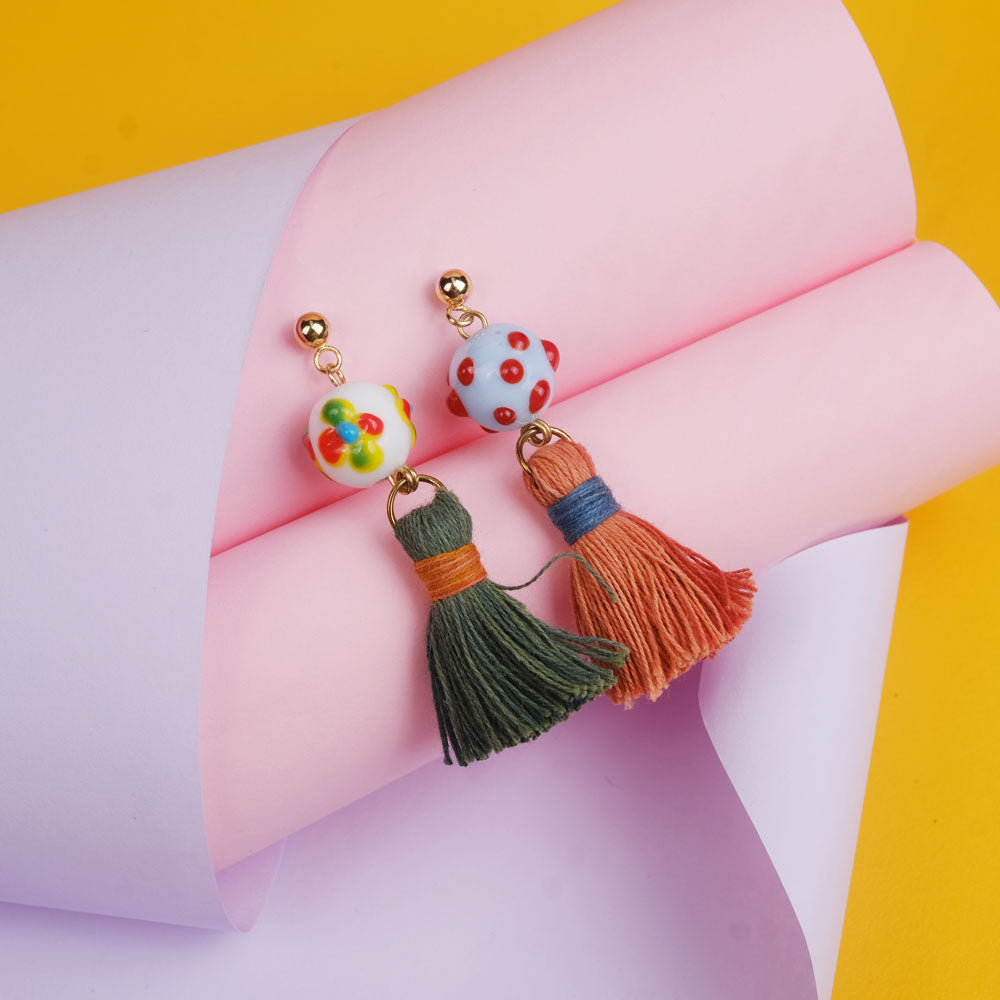 Earrings Tenun Ikat - Pijar Luli | Noesa