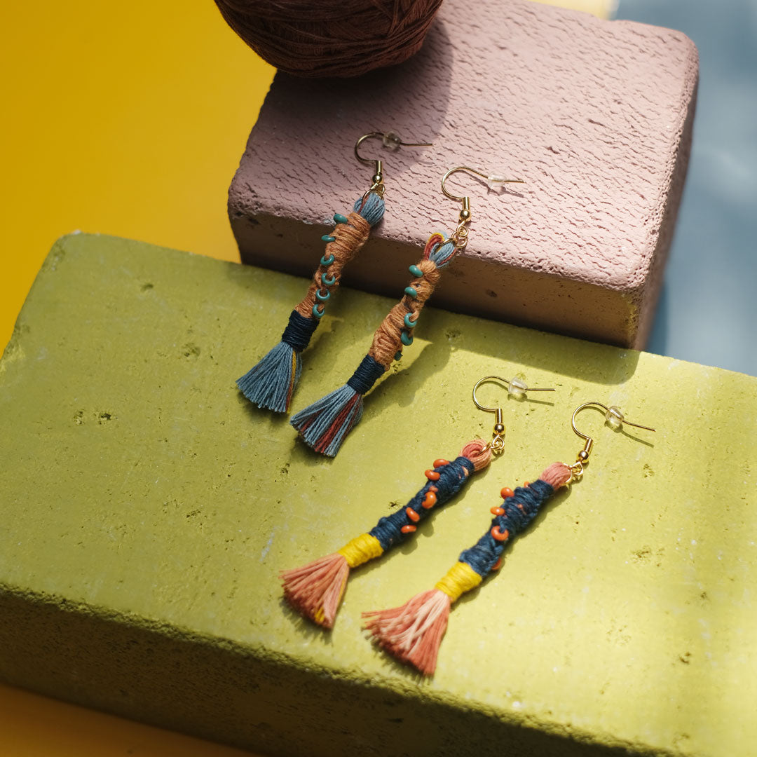 Earrings Tenun Ikat - Pilin Tilu | Noesa