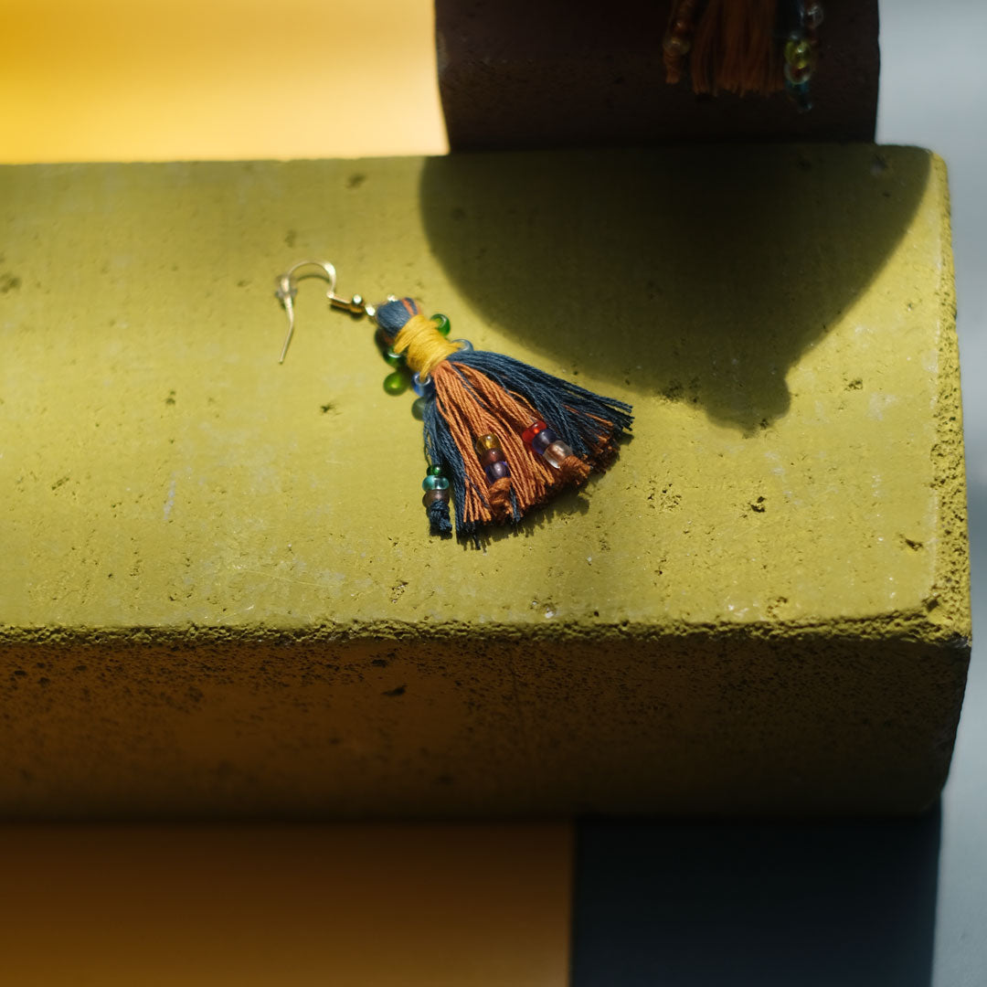 Earrings Tenun Ikat - Pijar Rua | Noesa