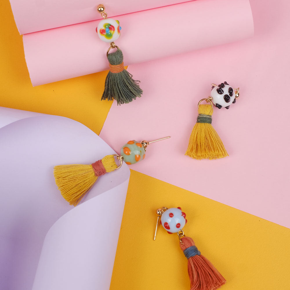 Earrings Tenun Ikat - Pijar Luli | Noesa