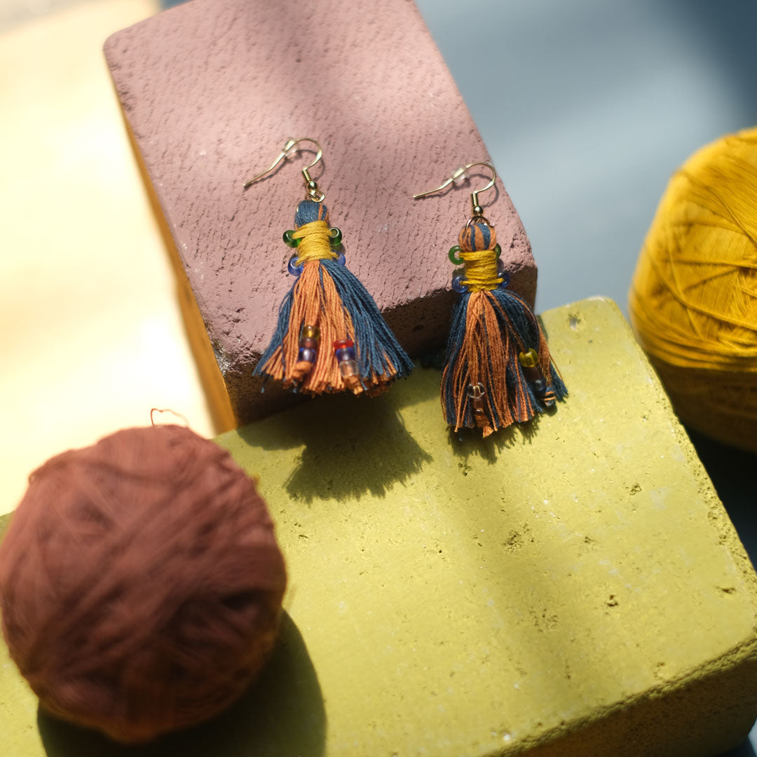 Earrings Tenun Ikat - Pijar Rua | Noesa