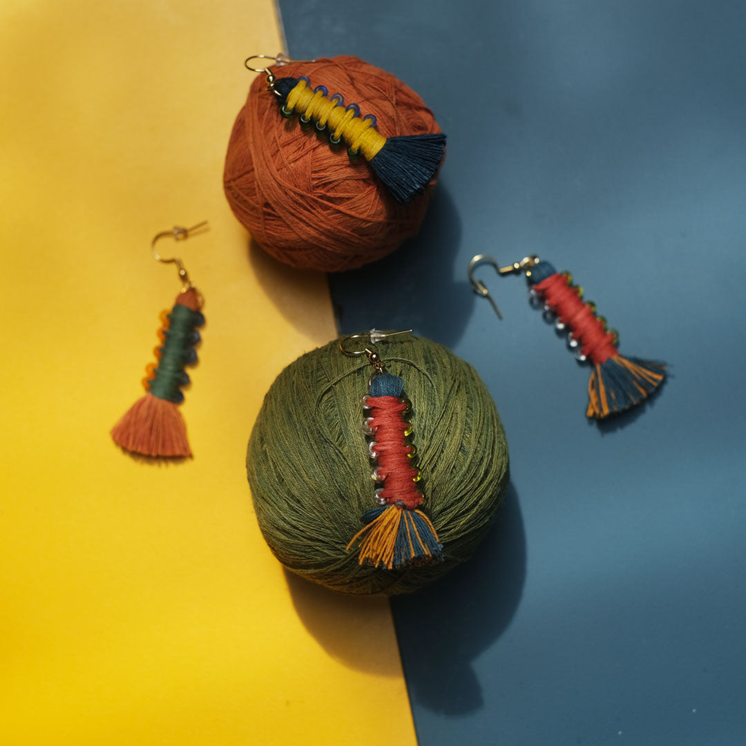 Earrings Tenun Ikat - Pilin Rua | Noesa
