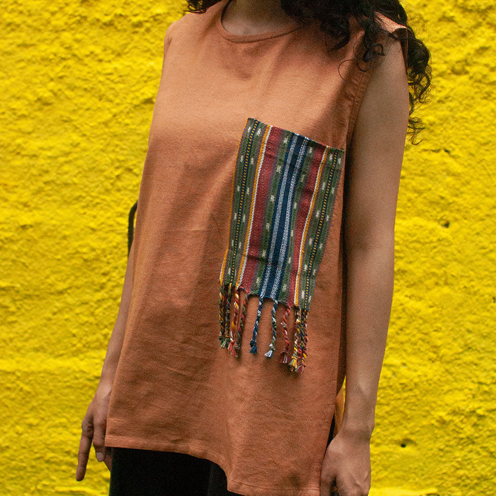Letong - Sleeveless Blouse Kantong Tenun | Noesa