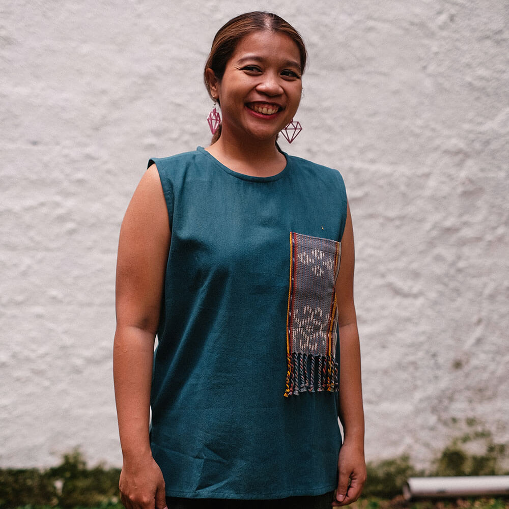 Letong - Sleeveless Blouse Kantong Tenun | Noesa