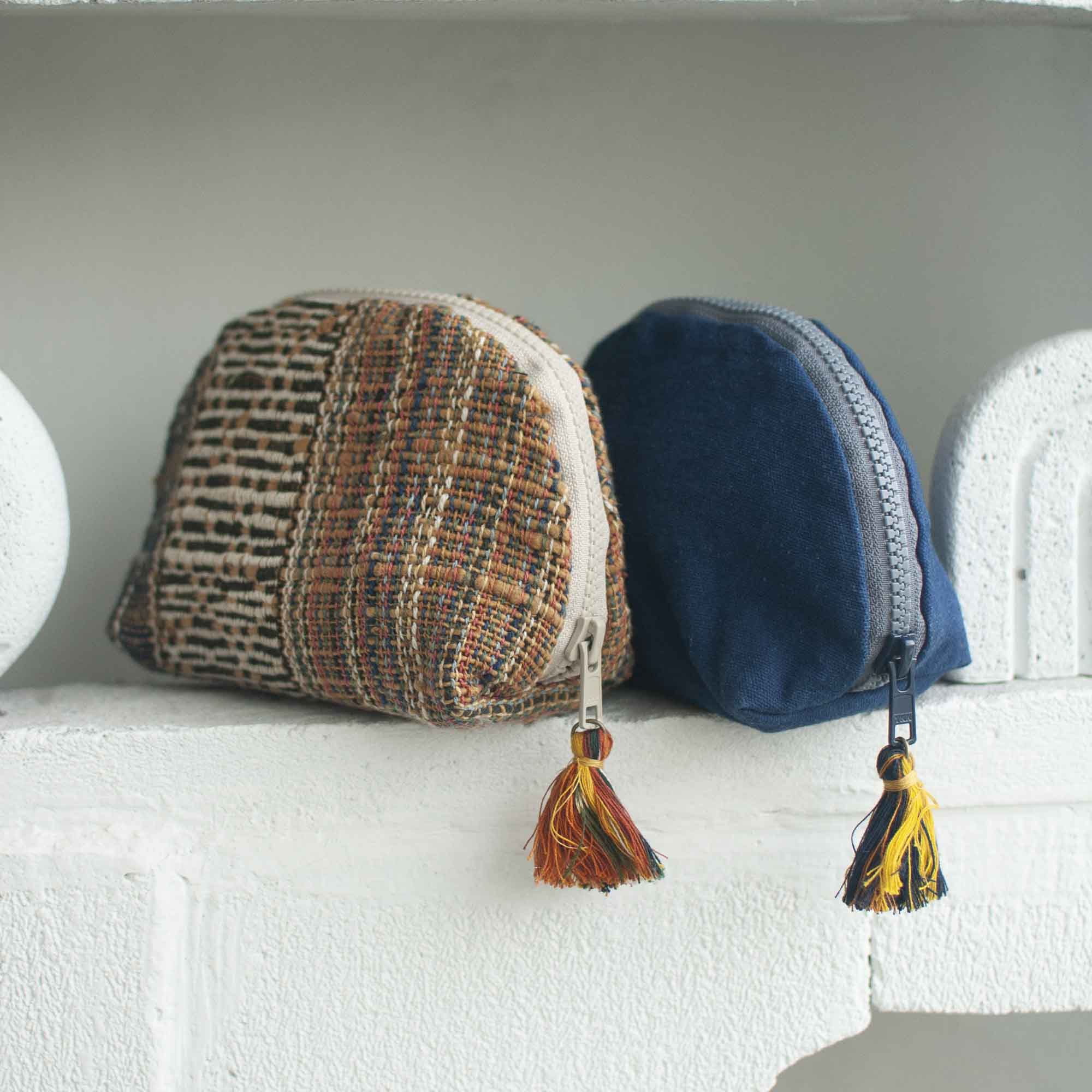 Pancong Pouch Linen - Indigo | Noesa
