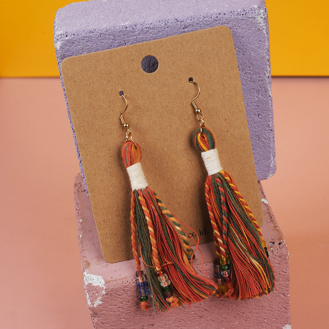 Anting Pijar - Earrings Tenun Ikat | Noesa