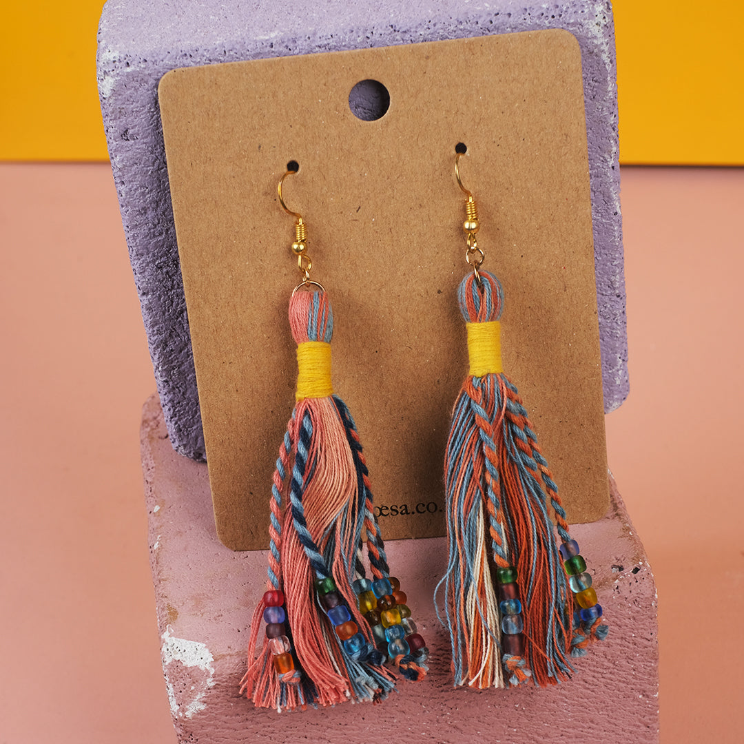 Anting Pijar - Earrings Tenun Ikat | Noesa