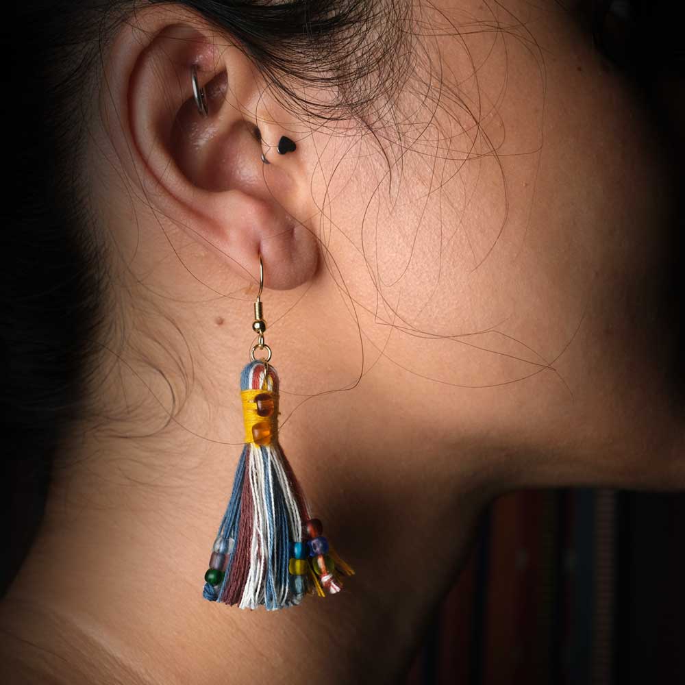 Earrings Tenun Ikat - Pijar Rua | Noesa