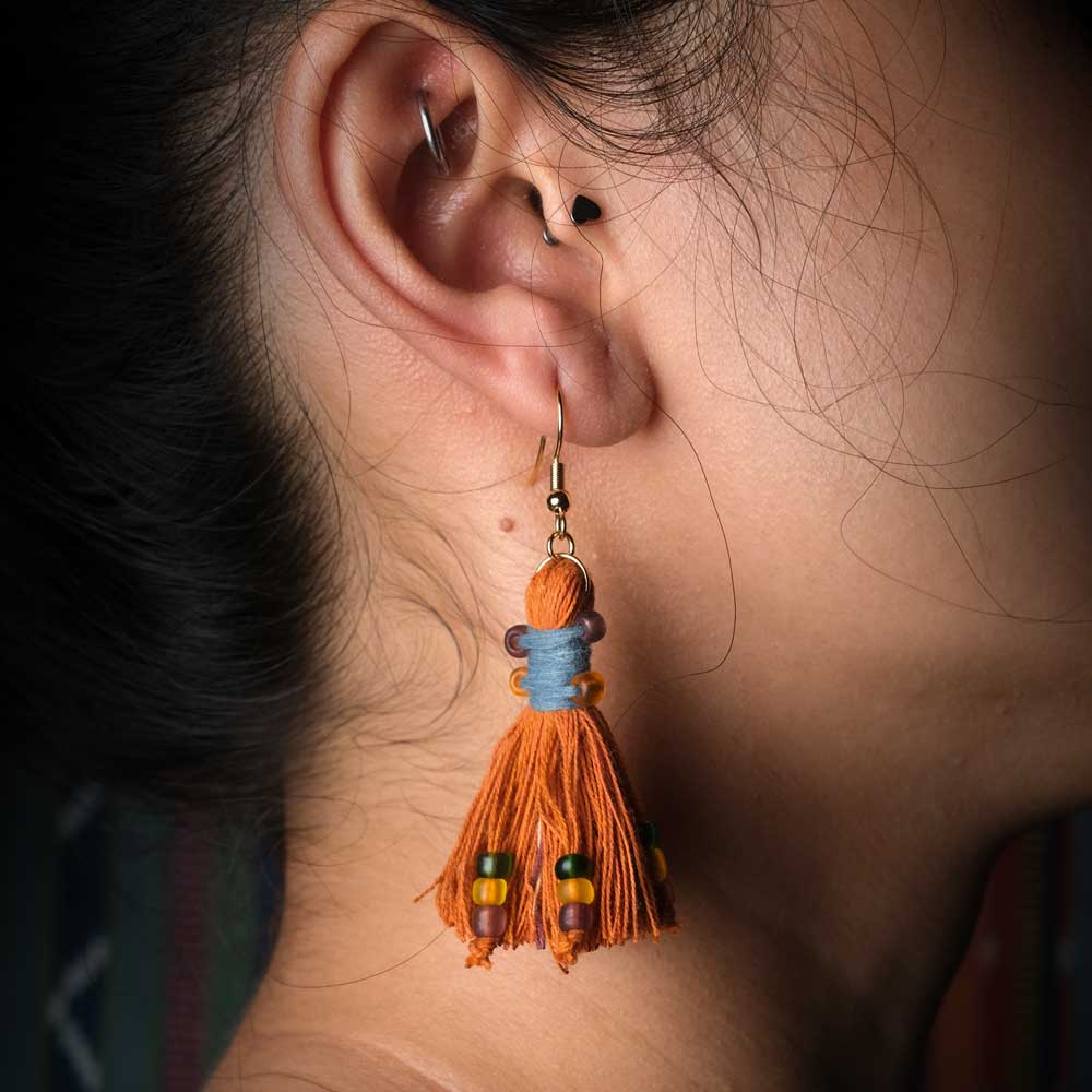 Earrings Tenun Ikat - Pijar Rua | Noesa