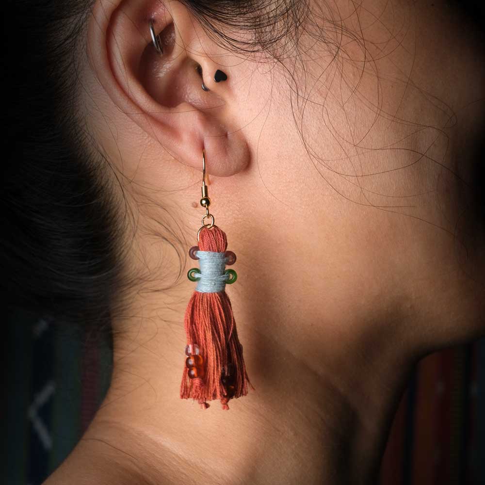 Earrings Tenun Ikat - Pijar Rua | Noesa