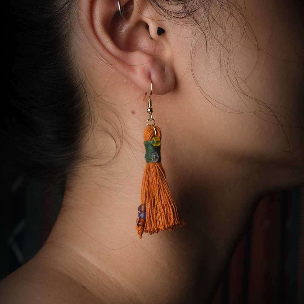 Earrings Tenun Ikat - Pijar Rua | Noesa