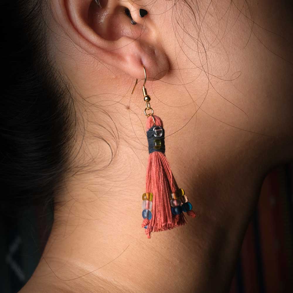Earrings Tenun Ikat - Pijar Rua | Noesa