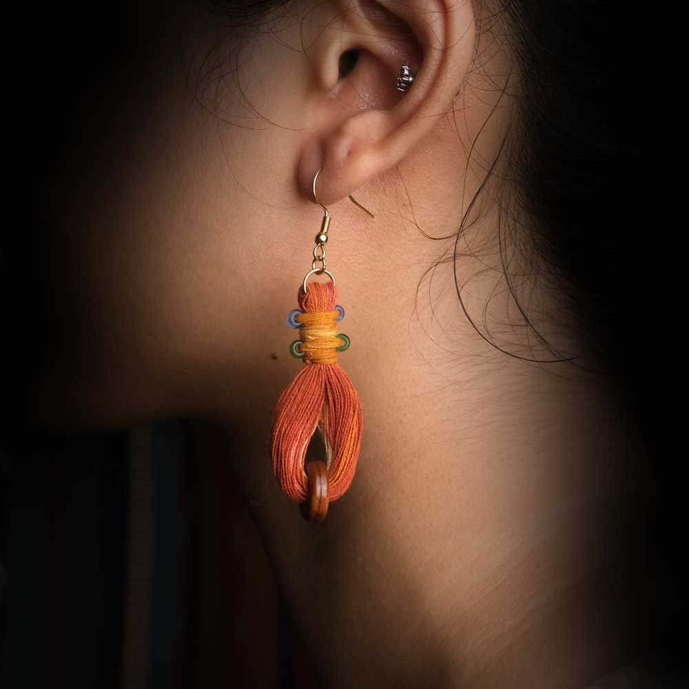 Earrings Tenun Ikat - Pijar Tilu | Noesa