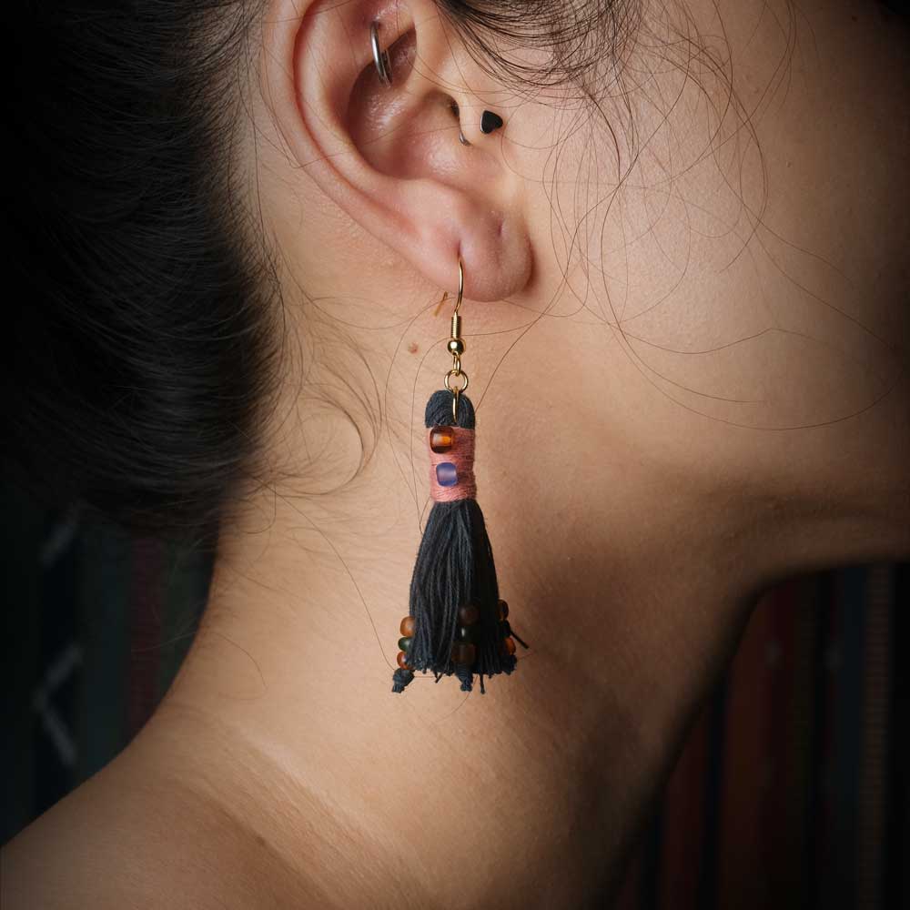 Earrings Tenun Ikat - Pijar Rua | Noesa