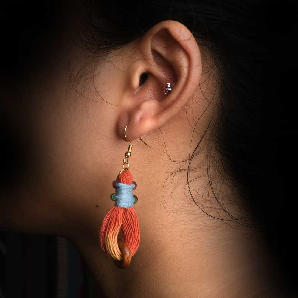 Earrings Tenun Ikat - Pijar Tilu | Noesa