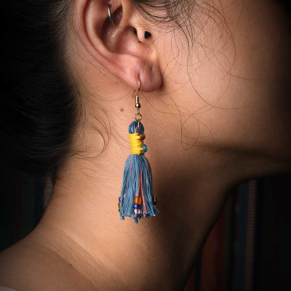 Earrings Tenun Ikat - Pijar Rua | Noesa