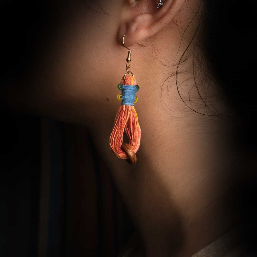 Earrings Tenun Ikat - Pijar Tilu | Noesa