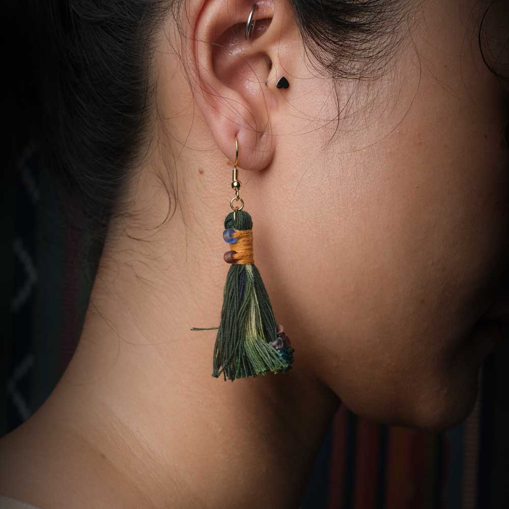 Earrings Tenun Ikat - Pijar Rua | Noesa