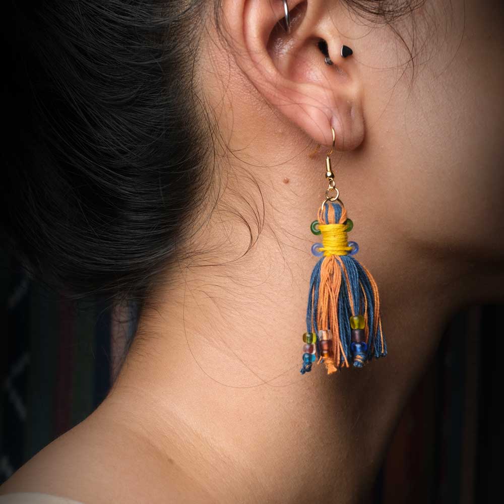 Earrings Tenun Ikat - Pijar Rua | Noesa