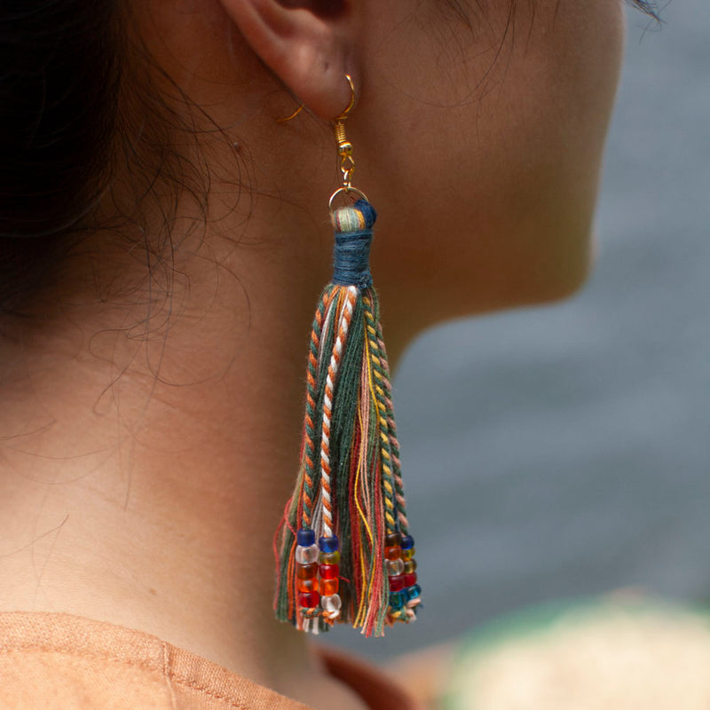 Anting Pijar - Earrings Tenun Ikat | Noesa - 012B24 - Noesa | Noesa
