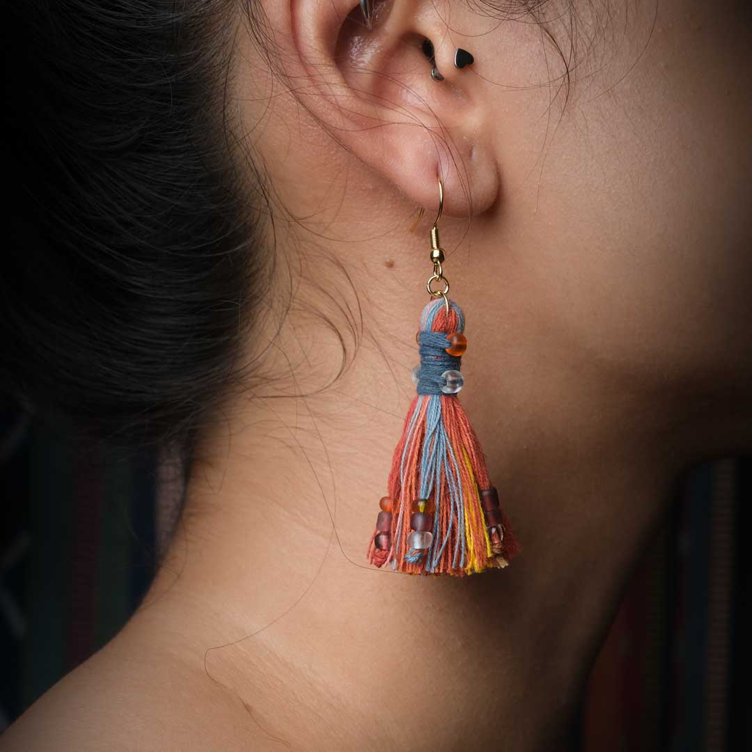 Earrings Tenun Ikat - Pijar Rua | Noesa