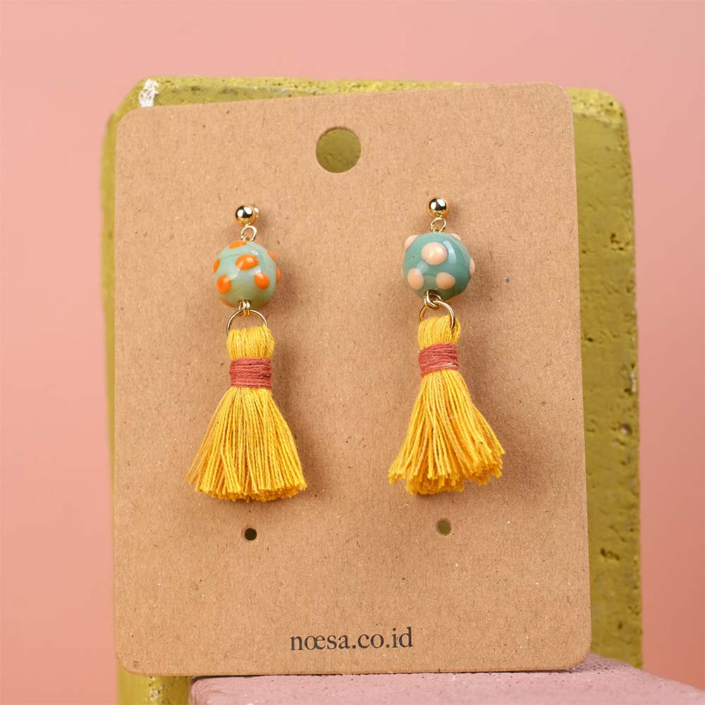 Earrings Tenun Ikat - Pijar Luli | Noesa