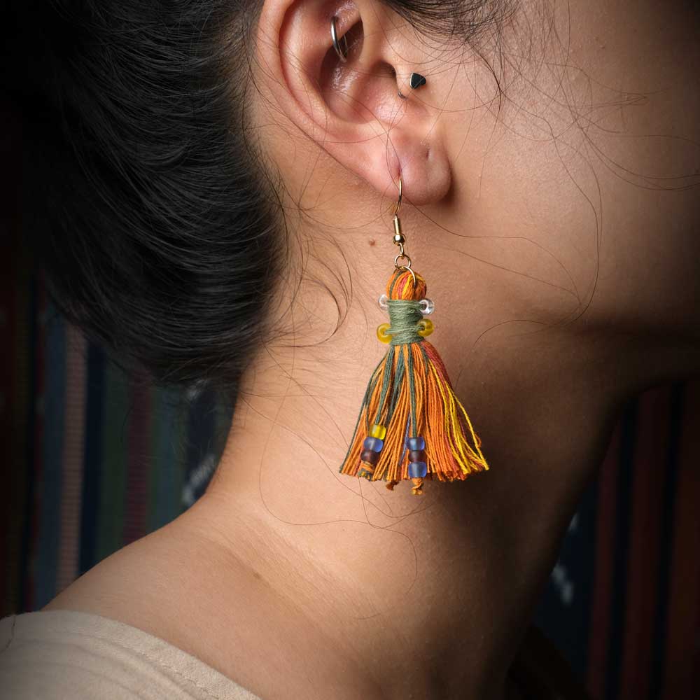Earrings Tenun Ikat - Pijar Rua | Noesa