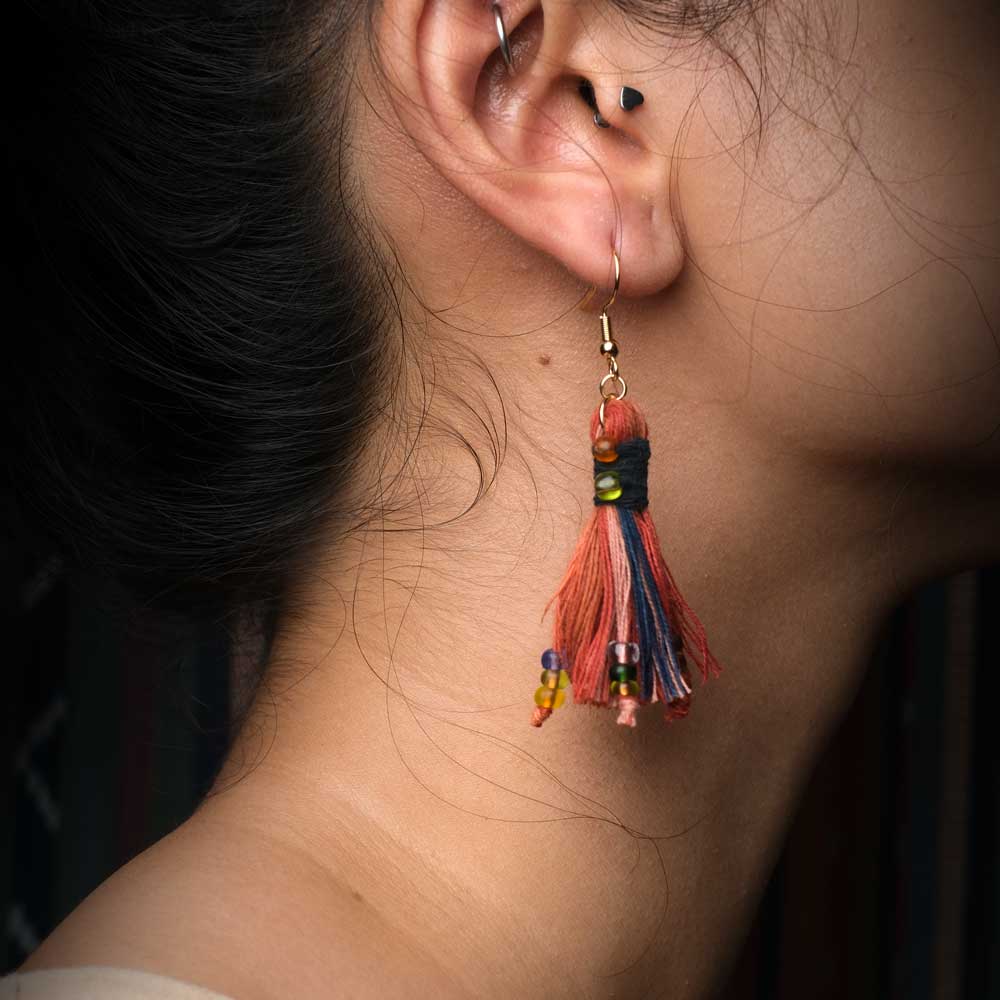 Earrings Tenun Ikat - Pijar Rua | Noesa