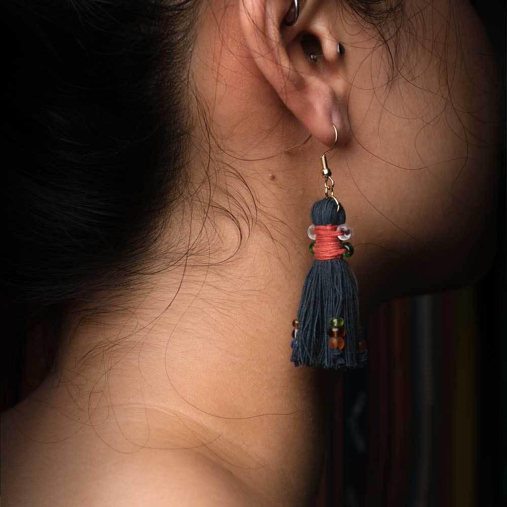 Earrings Tenun Ikat - Pijar Rua | Noesa