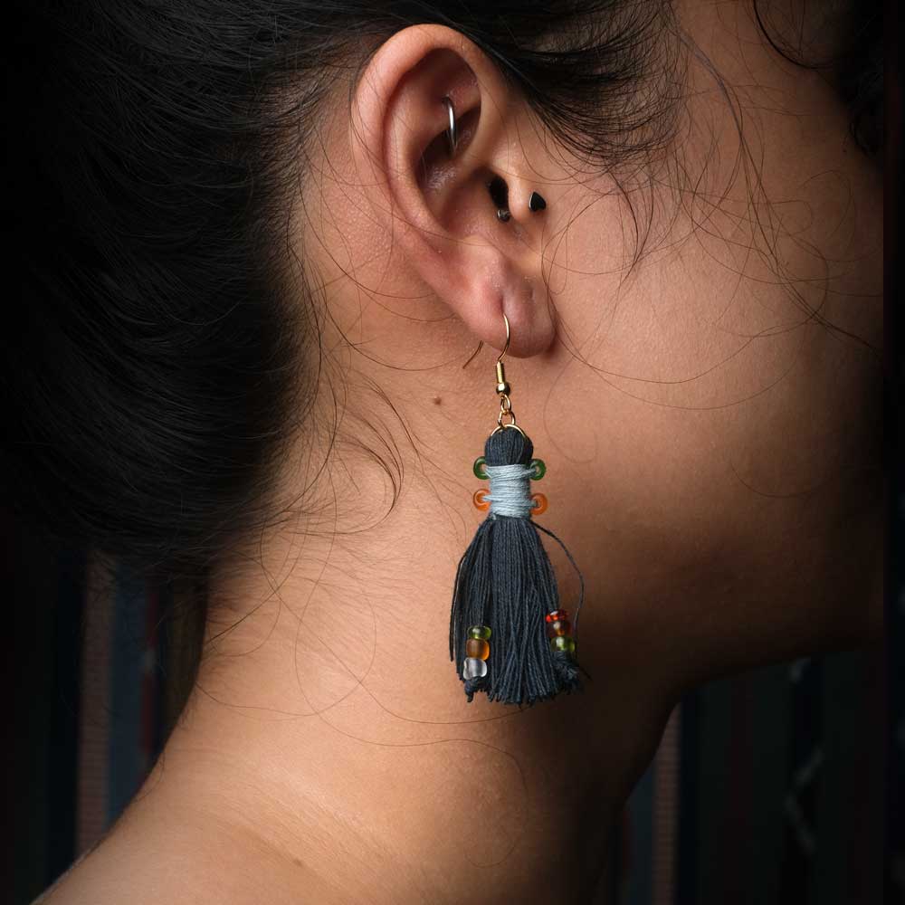 Earrings Tenun Ikat - Pijar Rua | Noesa