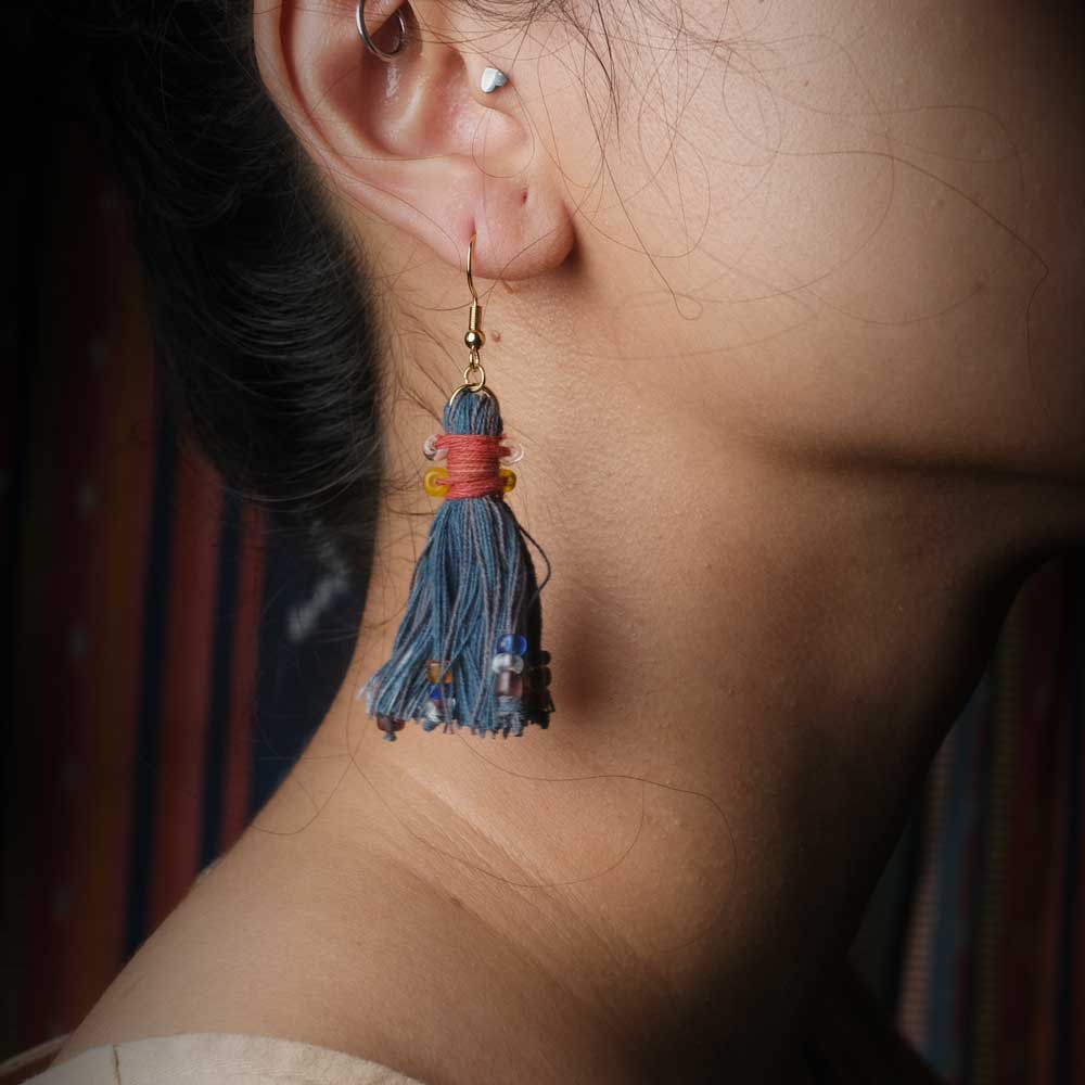 Earrings Tenun Ikat - Pijar Rua | Noesa