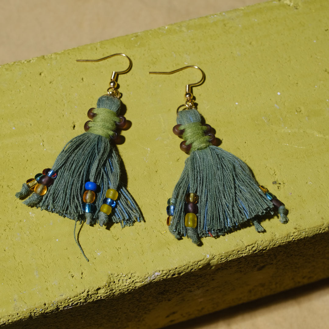 Earrings Tenun Ikat - Pijar Rua | Noesa