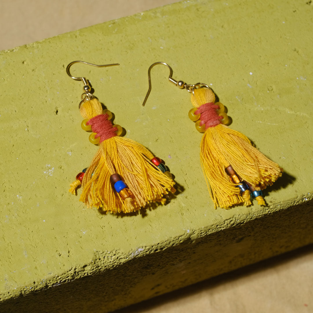 Earrings Tenun Ikat - Pijar Rua | Noesa