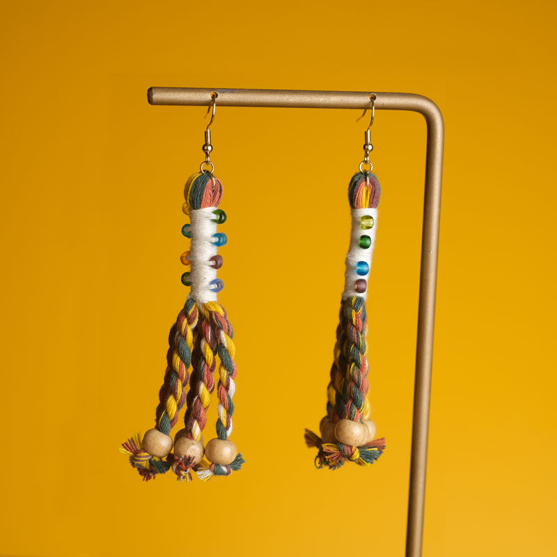 Anting Pilin - Earrings Tenun Ikat | Noesa