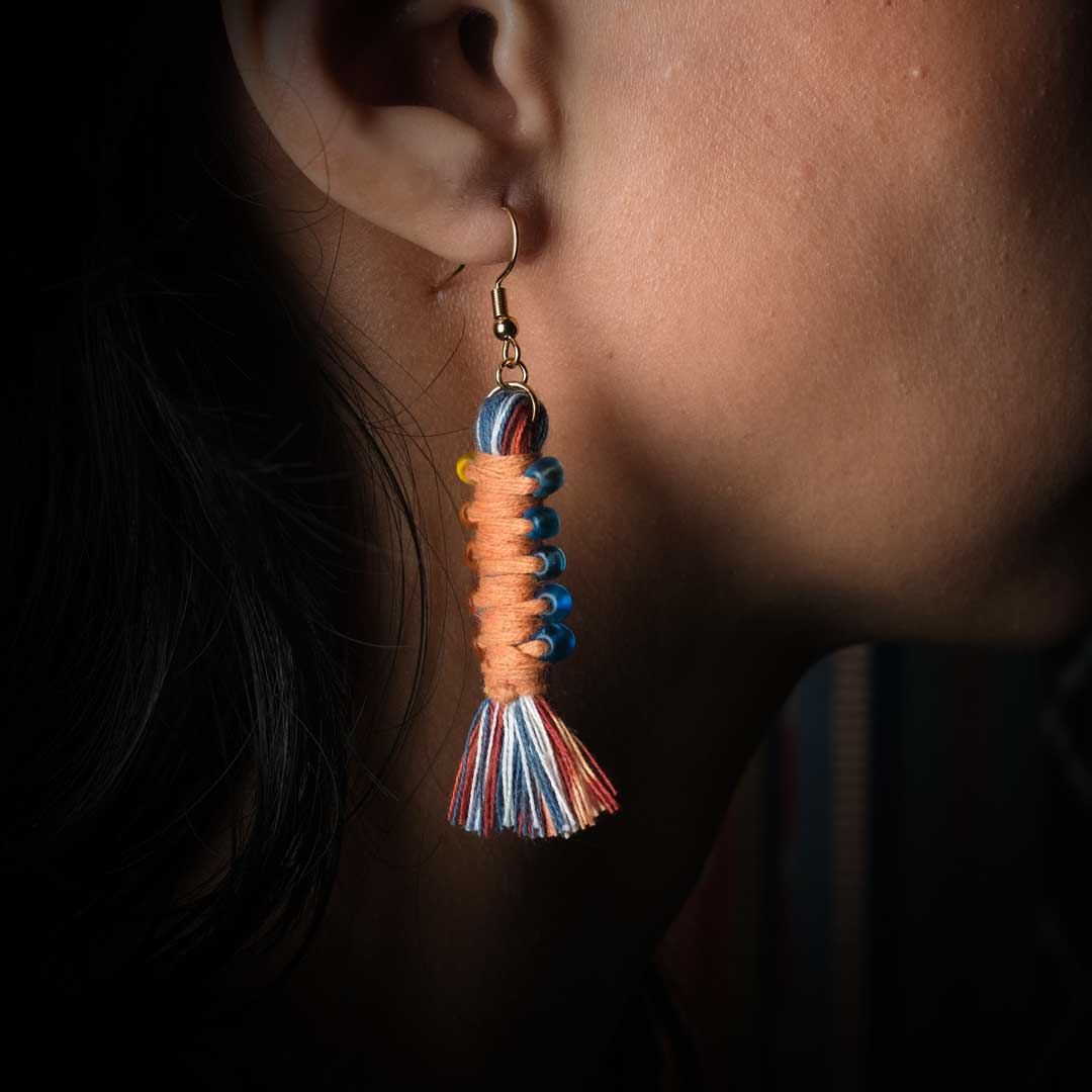 Earrings Tenun Ikat - Pilin Rua | Noesa