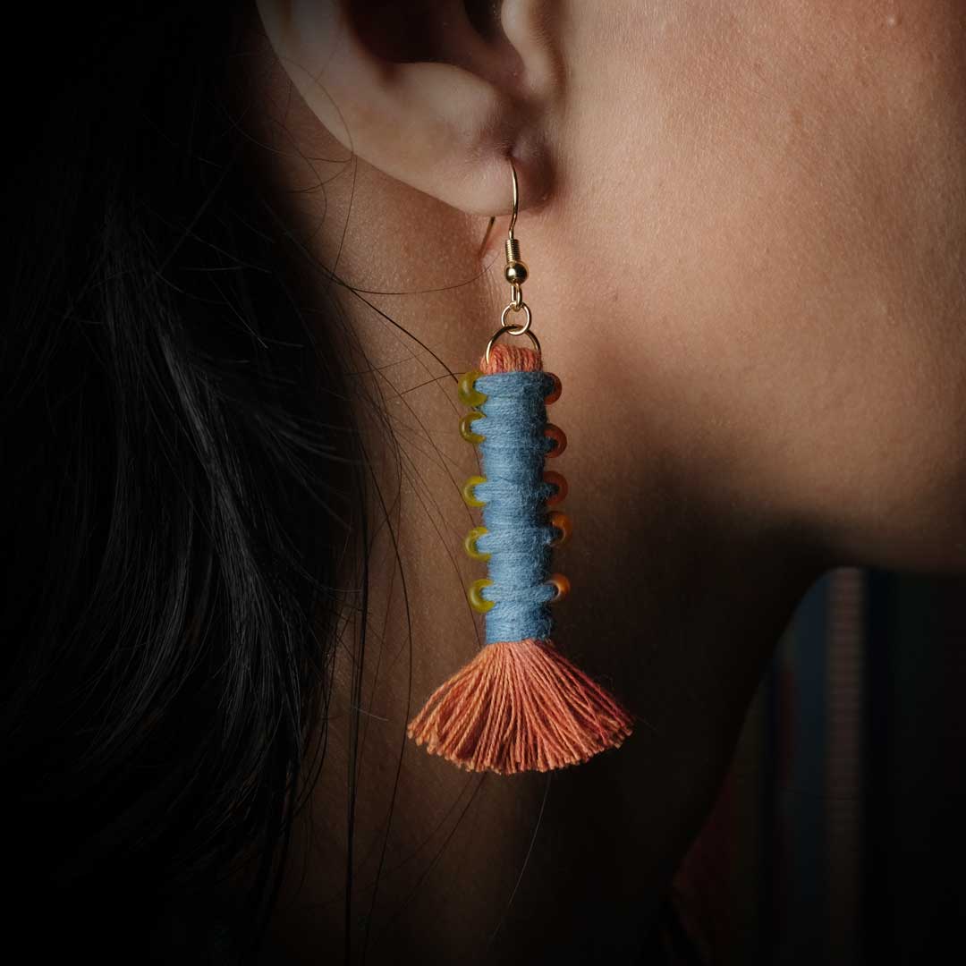 Earrings Tenun Ikat - Pilin Rua | Noesa