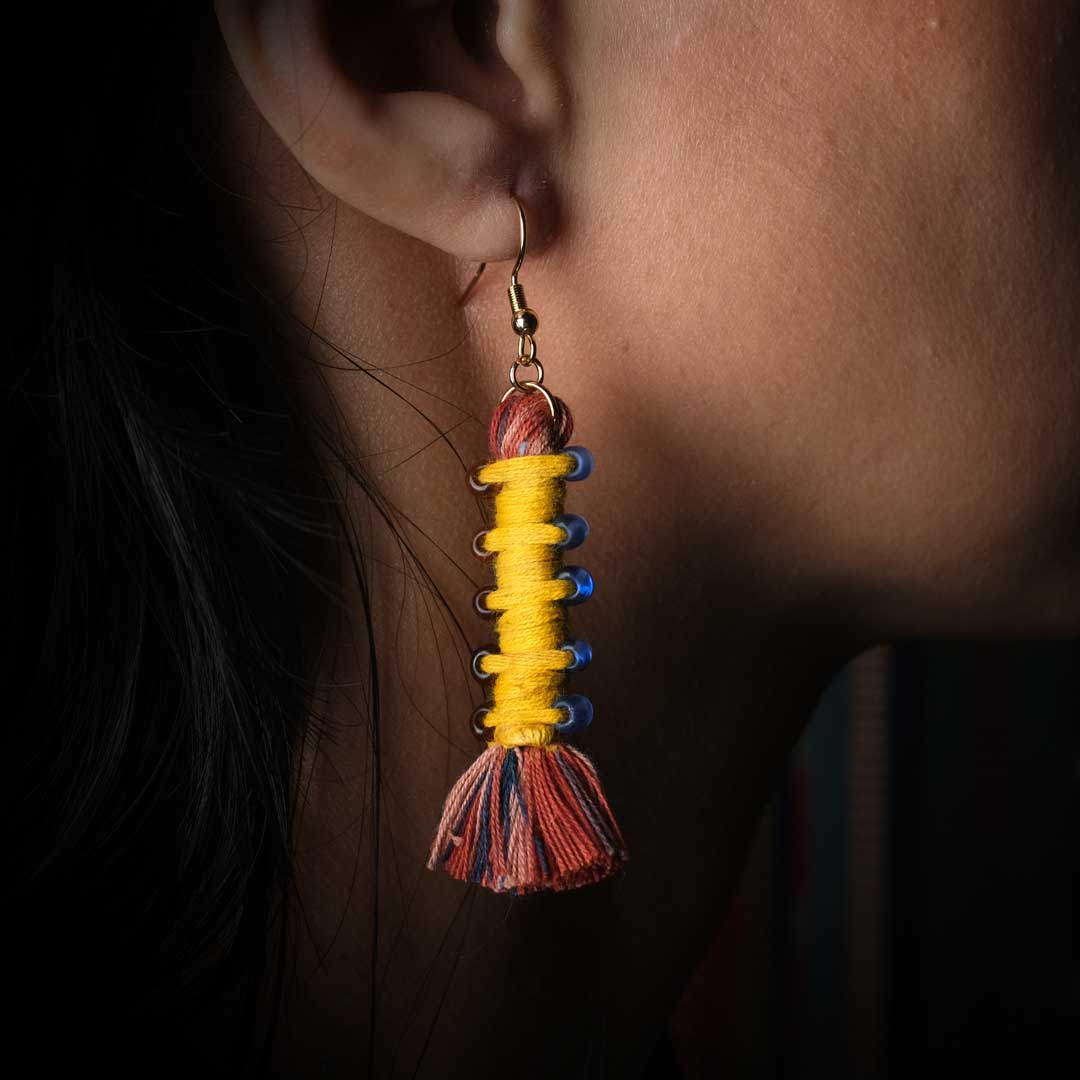 Earrings Tenun Ikat - Pilin Rua | Noesa
