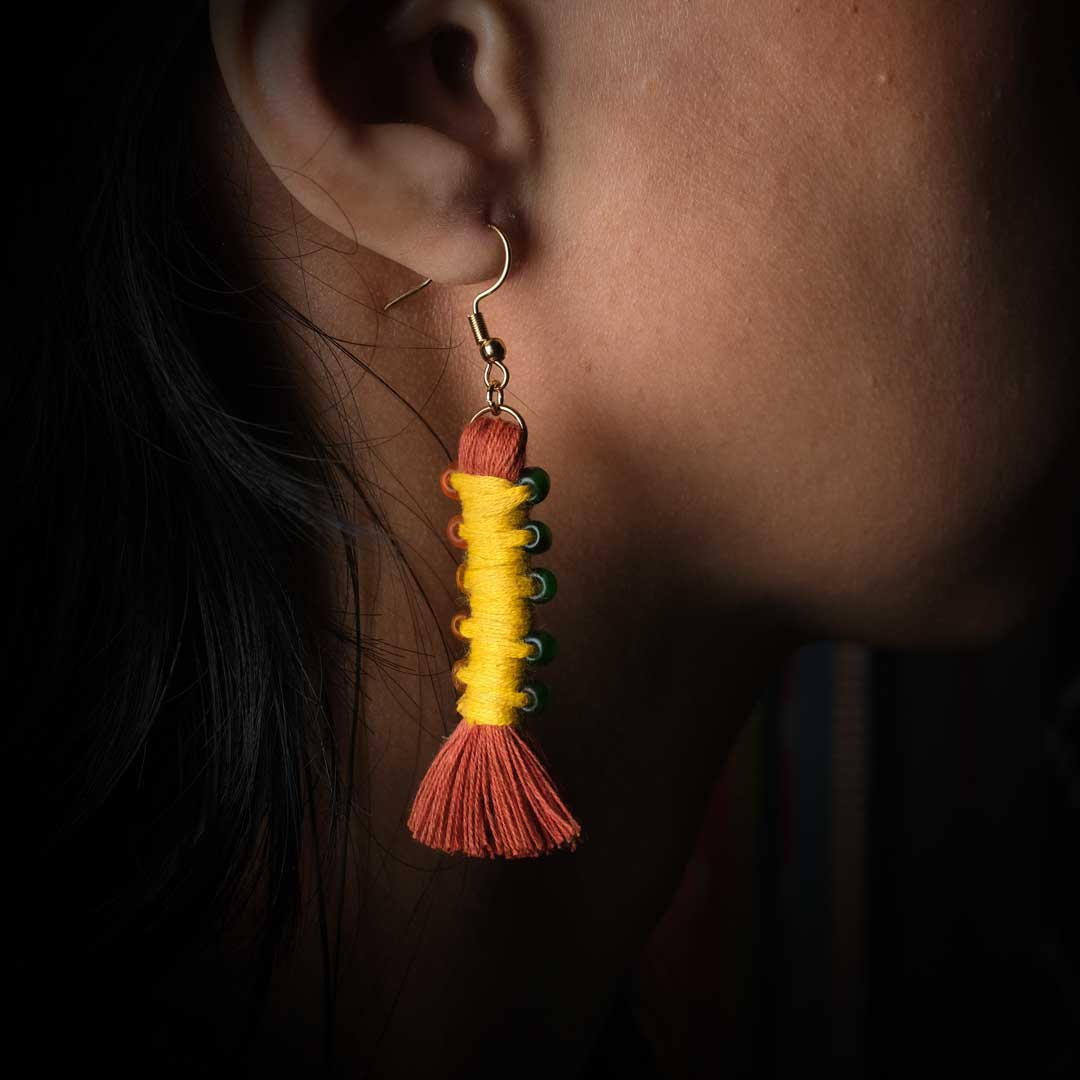Earrings Tenun Ikat - Pilin Rua | Noesa