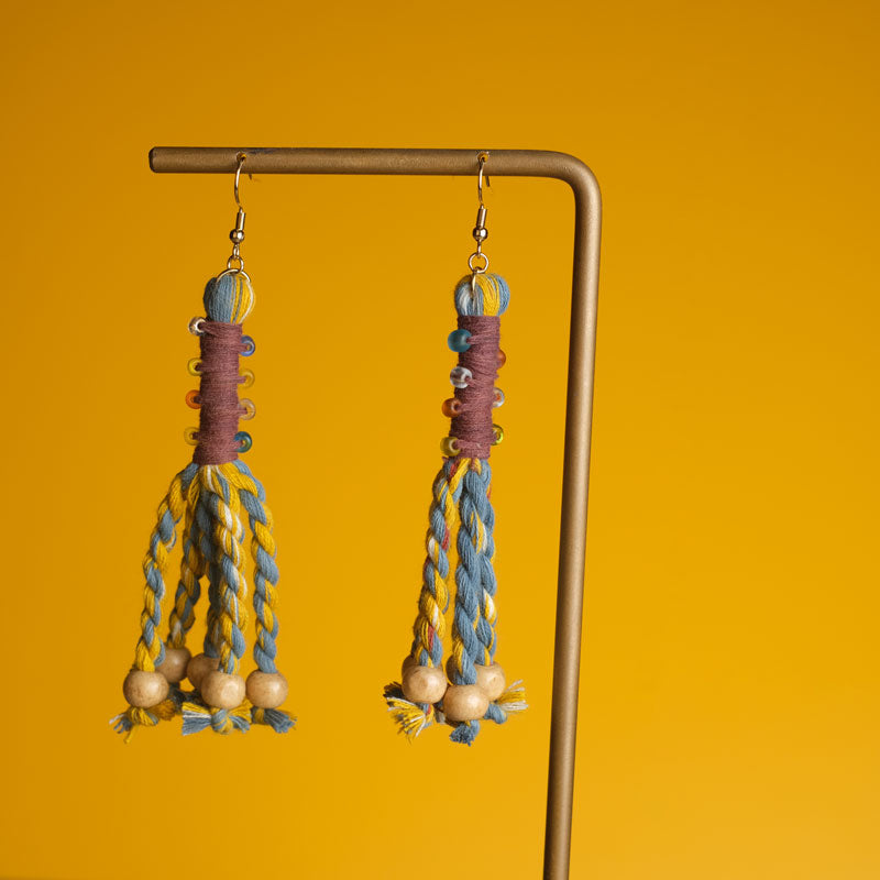 Anting Pilin - Earrings Tenun Ikat | Noesa